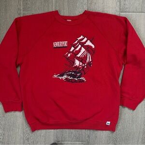 Vintage 90s Newburyport Discus Athletic Blank Crewneck Sweatshirt Made In USA XL